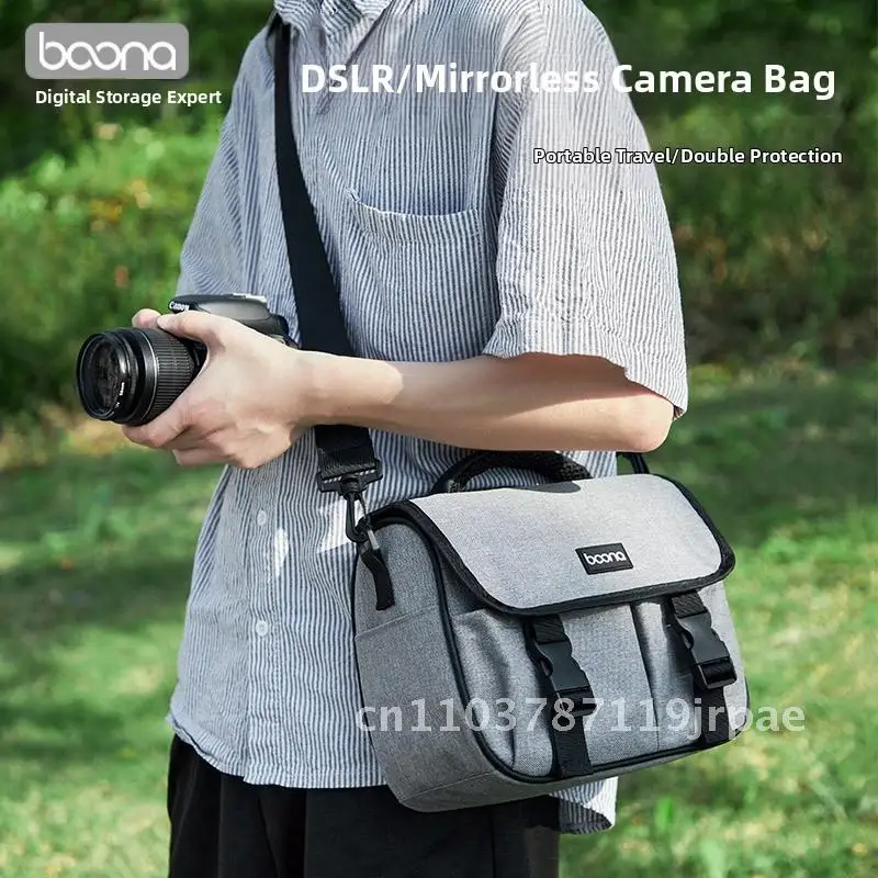 

SLR/Micro Single Camera Shoulder Bag Unisex Portable Outdoor Travel Photography Crossbody Bag Waterproof Oxford Cloth