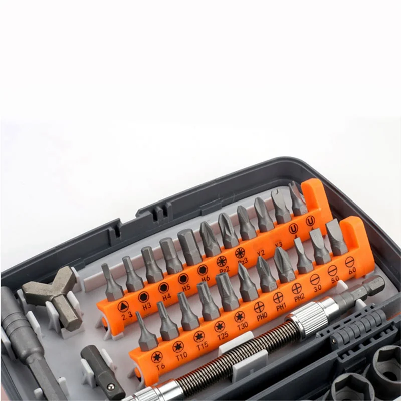 

AB02 38-In-1 Ratchet Screwdriver Wrench Set Home Machine Repair Knob Multi-Directional