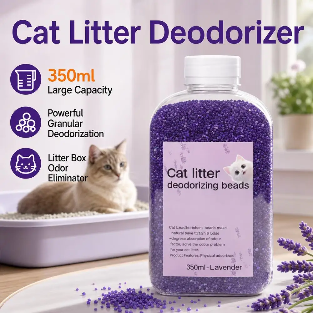 Cat Litter Deodorant Beads for Kitten Toilet Artifact Pet Odor Activated Carbon Absorbs Kitty Sand Stink Cleaning Supplies