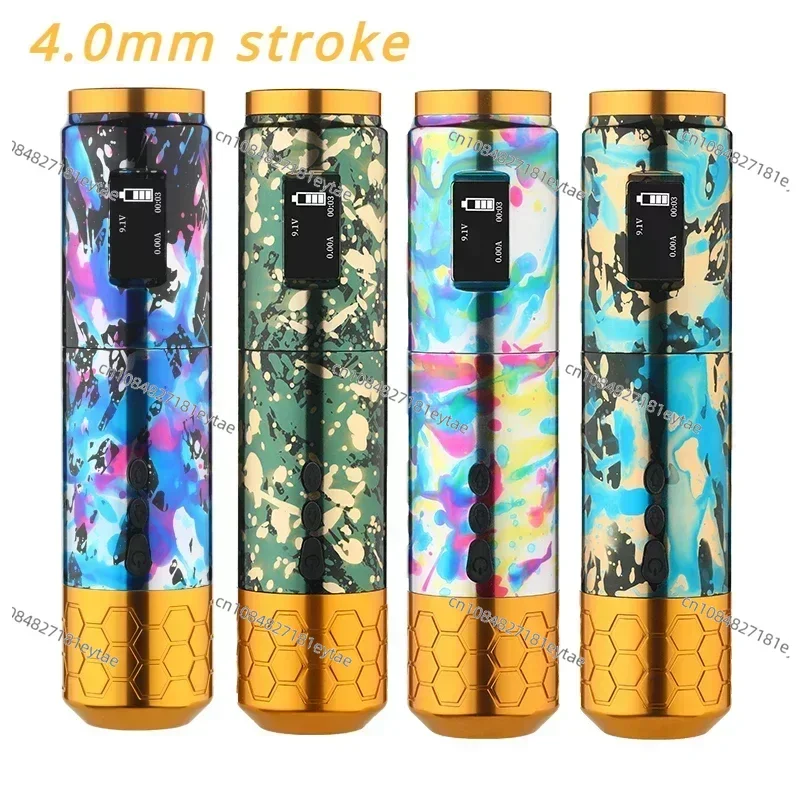 Tattoo Pen Wireless  Removable Rechargeable Battery Tattoo  PMU Machine Digital Rotary Tattoo Pen Machine Stroke 4.0mm