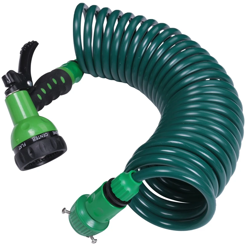 

New EVA Garden Telescopic Spring Tube Garden Hose Plastic Multifunctional Car Wash Water Spray Sprinkler For Garden