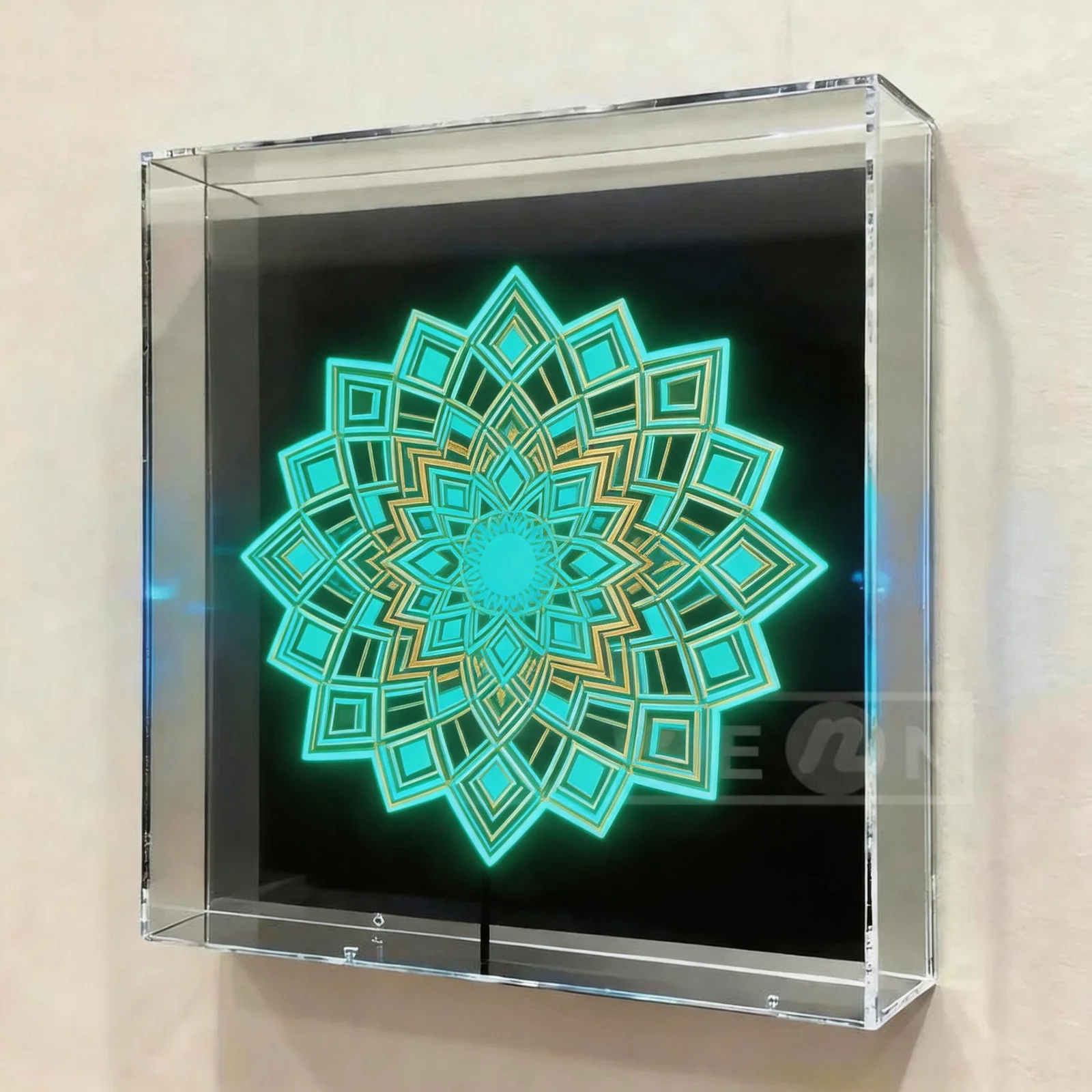 Hochauflösender 3D-Hologramm-Werbeventilator Kabelloser WiFi-Holografie-Projektor für Blumenläden, Bars und Visuelle Heimdisplays