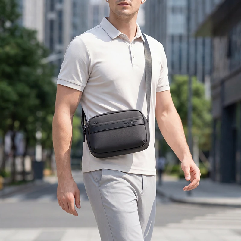MARK RYDEN Men's Crossbody Sling Bag Oxford Fabric Water Resistant Casual Daily Shoulder Bag
