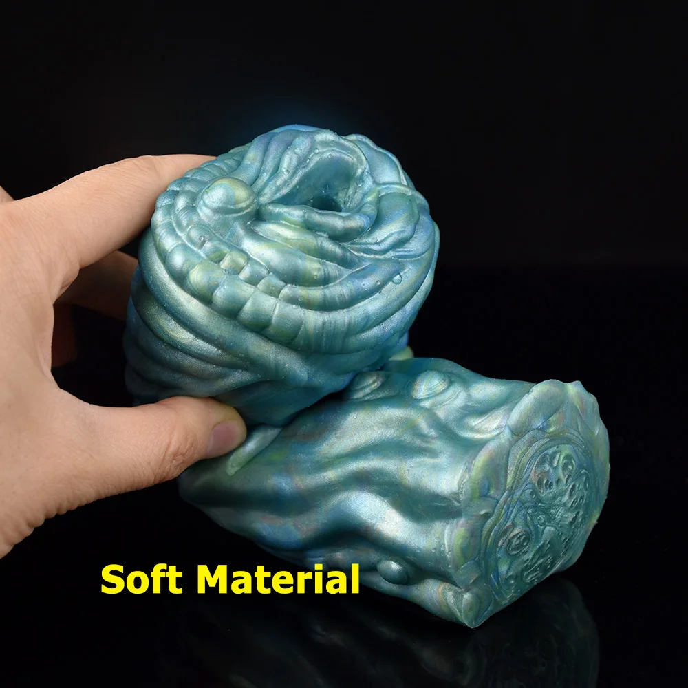 NNSX Cow/Wolf/Dog Alien Soft Male Masturbator Silicone Realistic Vagina Pocket Pussy Sex Toys for Men Sex Shop Intimate Goods