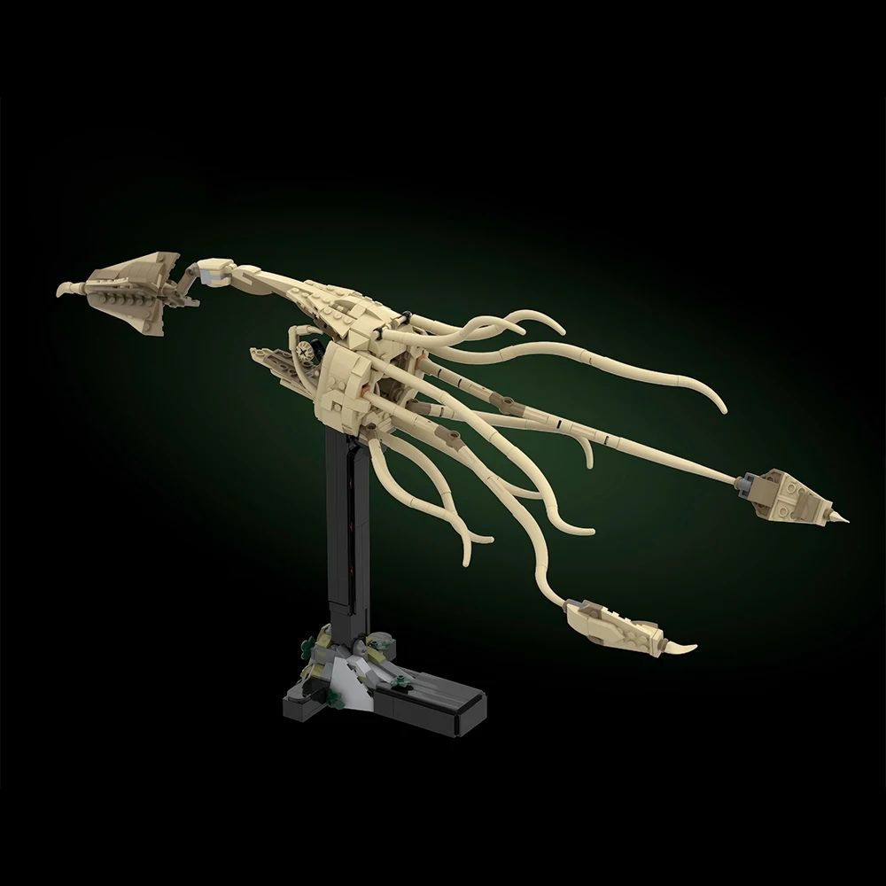 

MOC Prehistoric Marine Giant Squid Fossil Model Building Blocks DIY Dinosaur Skeleton Assembly Toy Adult Collectible Gift Set