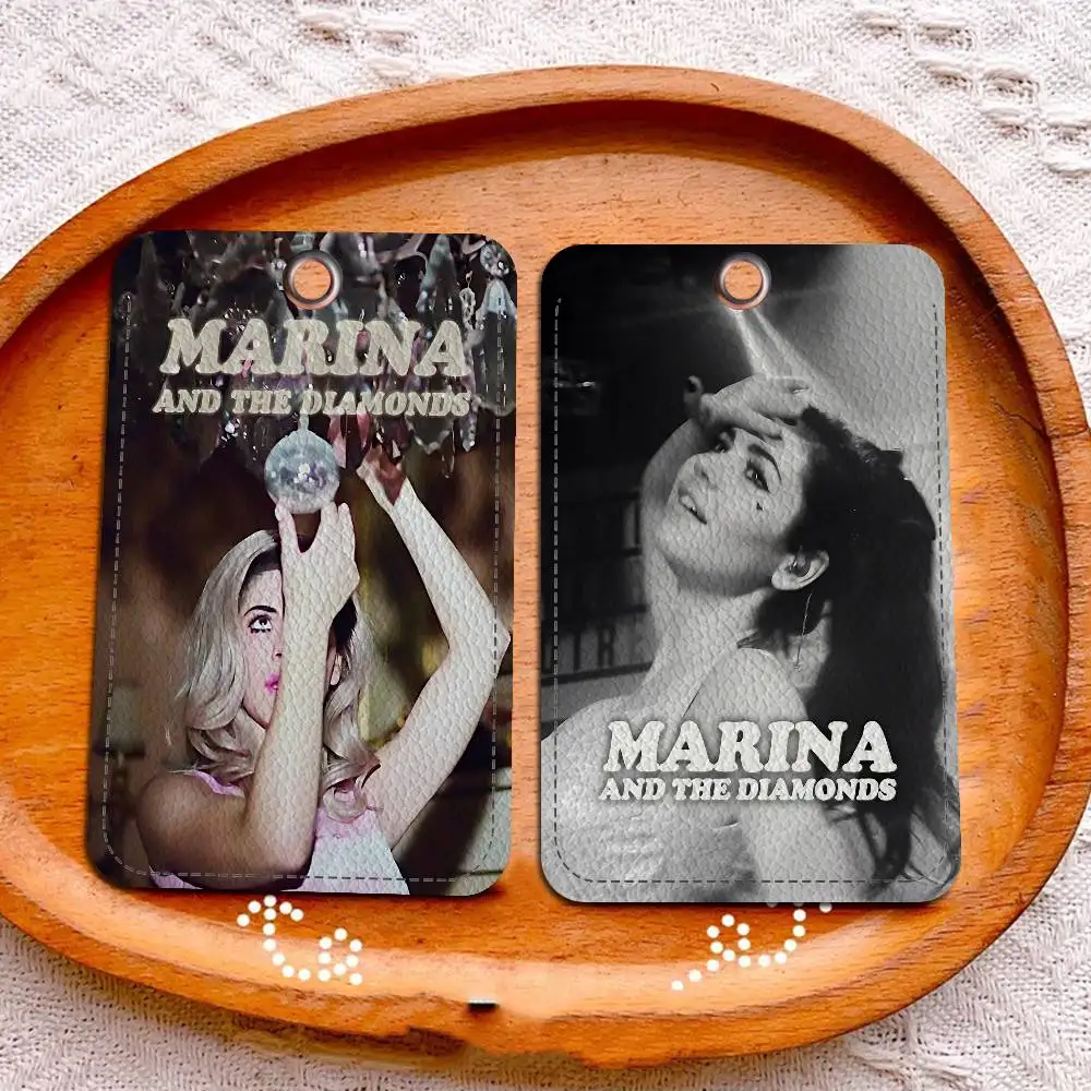 Marina And The Diamonds Music Album Card Holder Suitable For Bank Business Holder Credit ID Card Badge Bag Holder Keychain