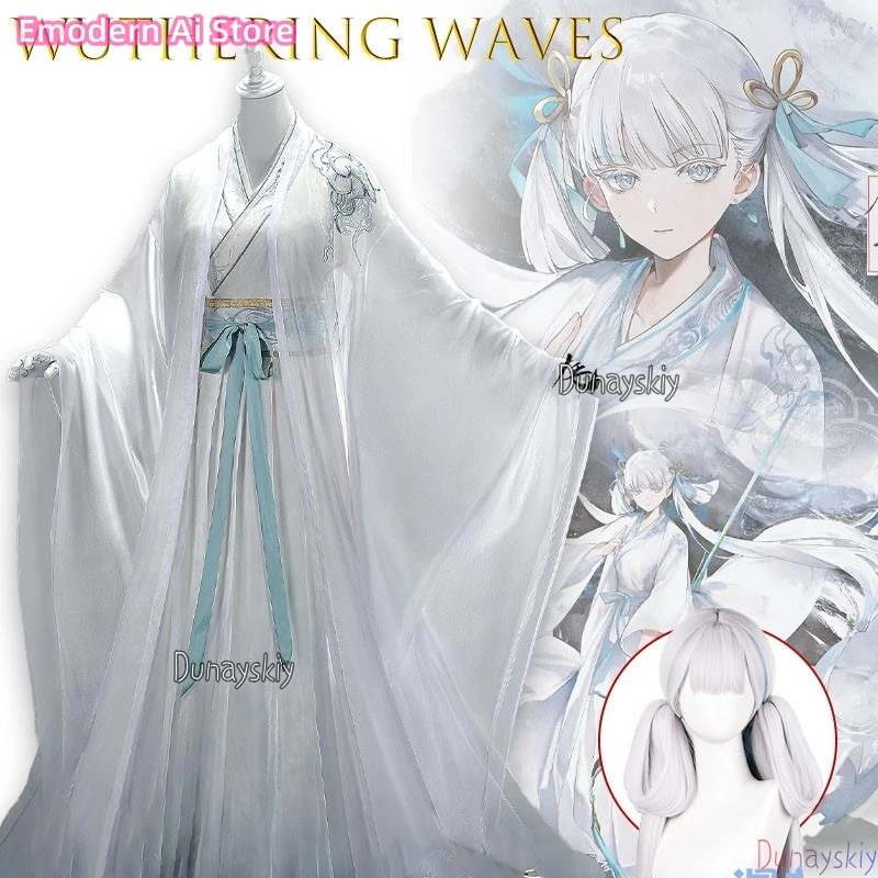 

‌ ‌ ‌ Костюм для косплея Wuthering Waves JINHSI Zhenmengshanhe Jinxu, полный комплект, наряд для ролевых игр по аниме, для Хэллоуина и вечеринок ‌