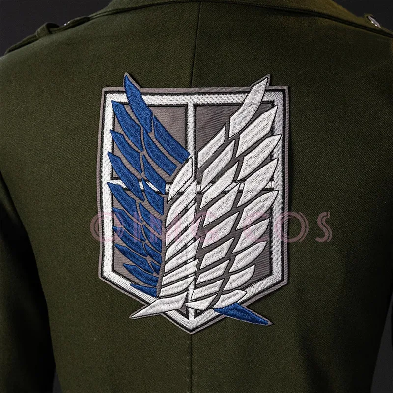 Attack On Titan Costume Cosplay Abito da uomo Camicia bianca Uniforme di carnevale per adulti Anime Costumi per feste di Halloween Masquerade