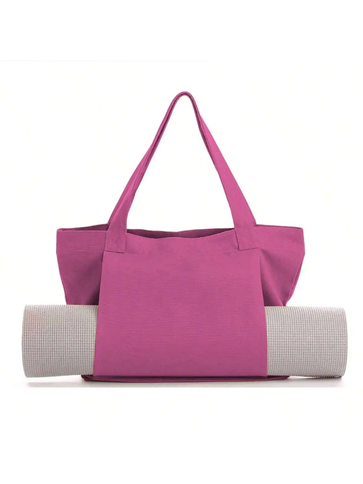 Yoga-Tasche, Sporttasche für Damen, Yogamatten-Tragetasche, Canvas-Tasche für Pilates, Schultertasche für Reisen, Büro, Strand und Training. – Detail 7
