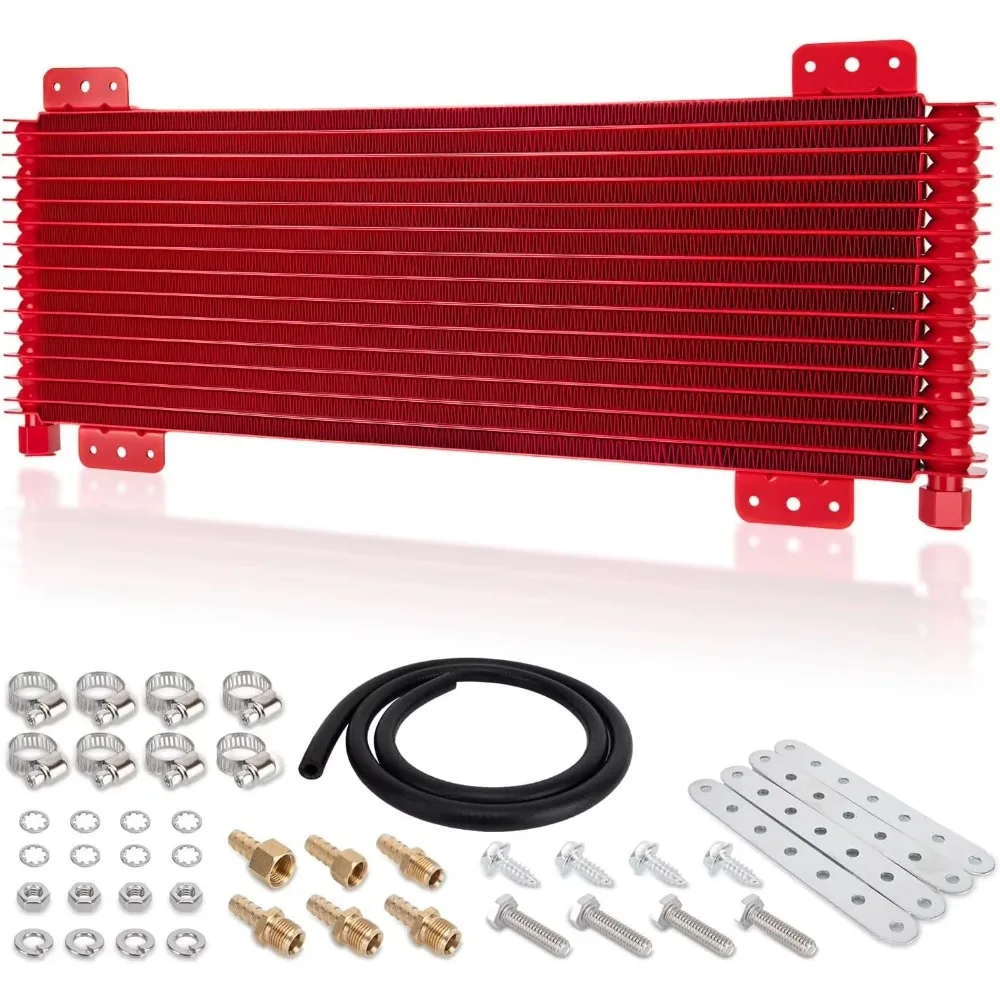 Car Modification 40k Gearbox Oil Cooler Kit Compatible with Heavy-duty 40000 GVW Gearbox Cooler Universal