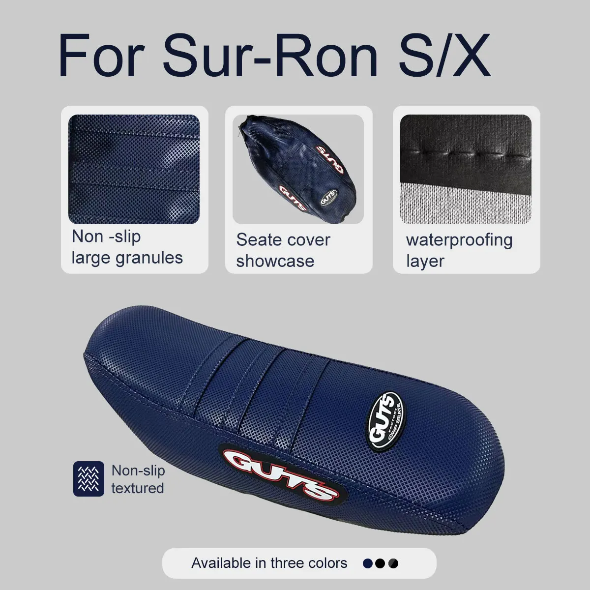 

GYR For SUR-RON Surron LB Light Bee S X Motocross Striped Soft Seat Cover Accessories Covers Cushion non-slip waterproofing