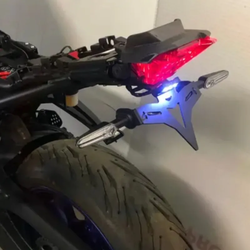 

YZFR7 2024 For Yamaha YZF R7 2021-2022-2023-2024 Motorcycle License Plate Holder Bracket Rear Tail Tidy Fender Eliminator Kit