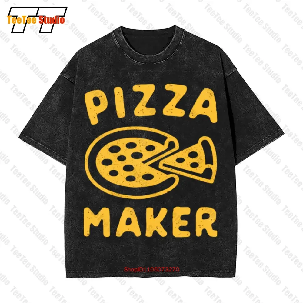 Pizza Maker Funny Italian Food Vintage Oversized T-Shirt FHBY