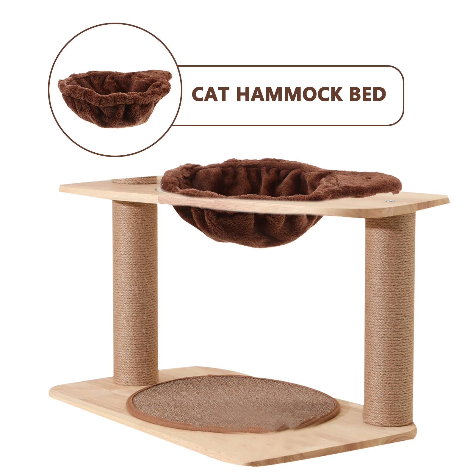 Perch Hammock Bed Large Round Hanging Basket For Cat Tree Wall Window Universal Diy Pet Climbing Lounge - Replacement Platform