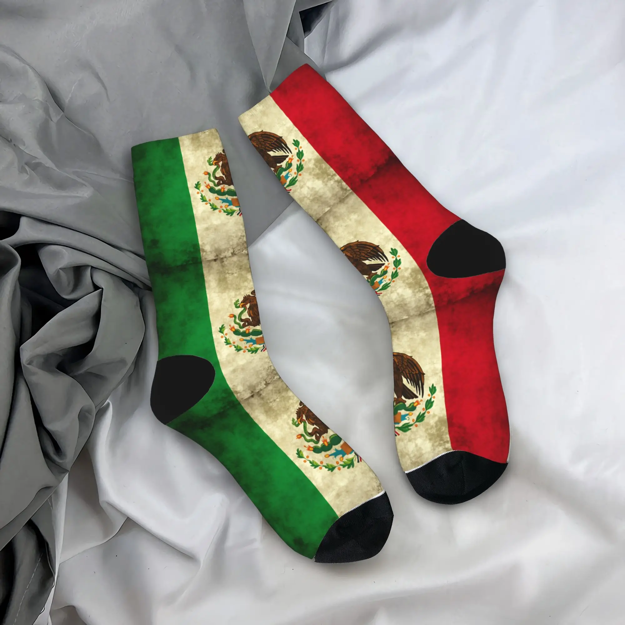 

Men Socks Mexico FLAG Stockings Non-Slip Soft Socks Autumn Modern Design Outdoor Sports Socks