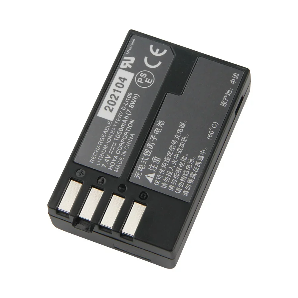 Replacement Battery D-LI109 1050mAh For Pentax K30 K50 K70 K500 KR KS1 KS2 K-30 K-50 K-70 K-500 K-R K-S2 K-S1 Quality Batteries