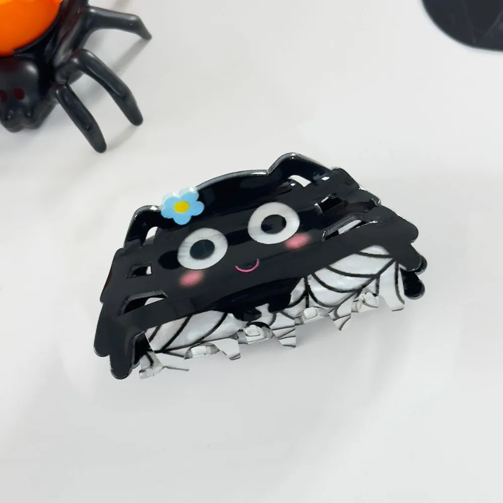 

Fashion Acrylic Halloween Hair Claw Ghost Spider Halloween Themed Gripper Bat Hair Clip Skeleton Shark Clip Women