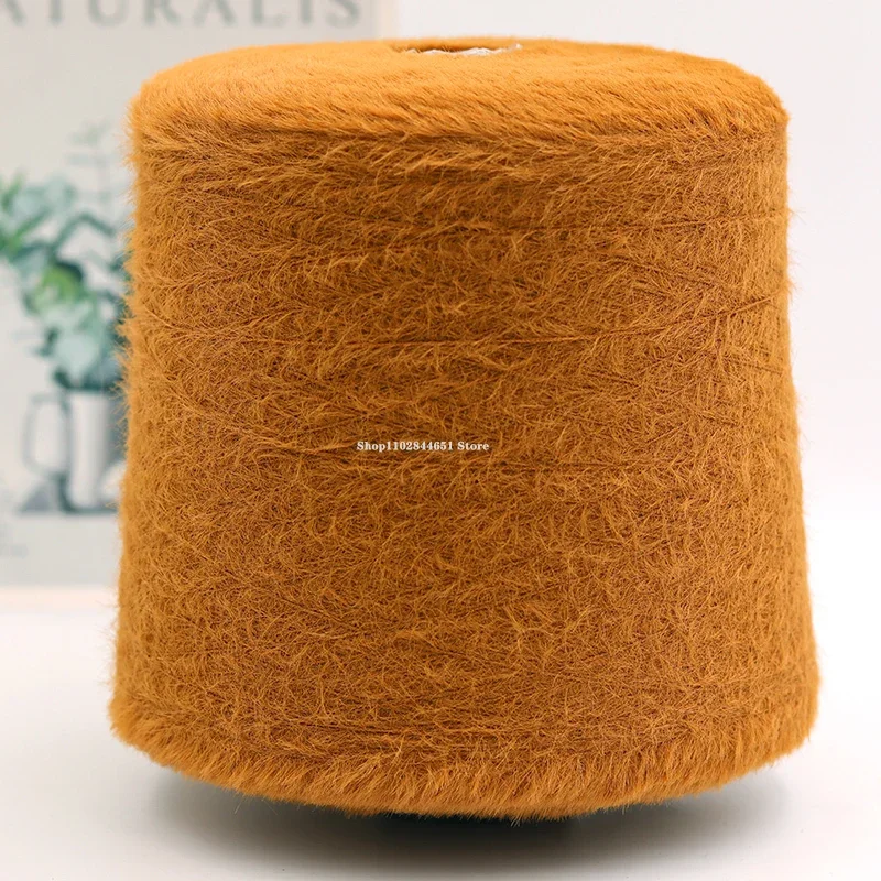 500g/ Roll Coloured Fluffy Mink Wool Hand-crocheted Thread DIY Crafts Sweater/scarf/hat/bag Knitting Yarn Crocheting Supplies