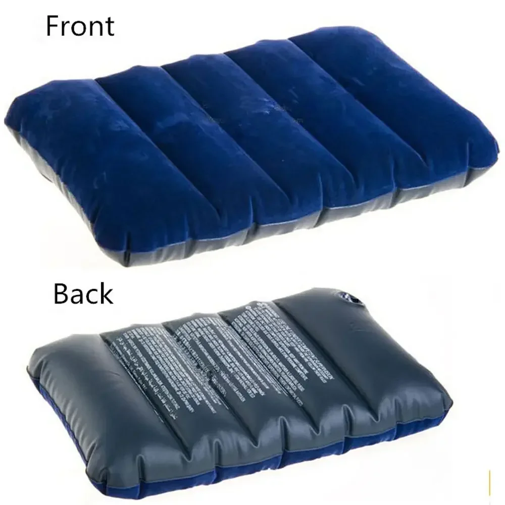 Portable Air Cushion PillowsSquare Inflatable Pillows  Folding Car Travel Hiking Nap Rest Cushion Outdoor Home Sleeping Bedding