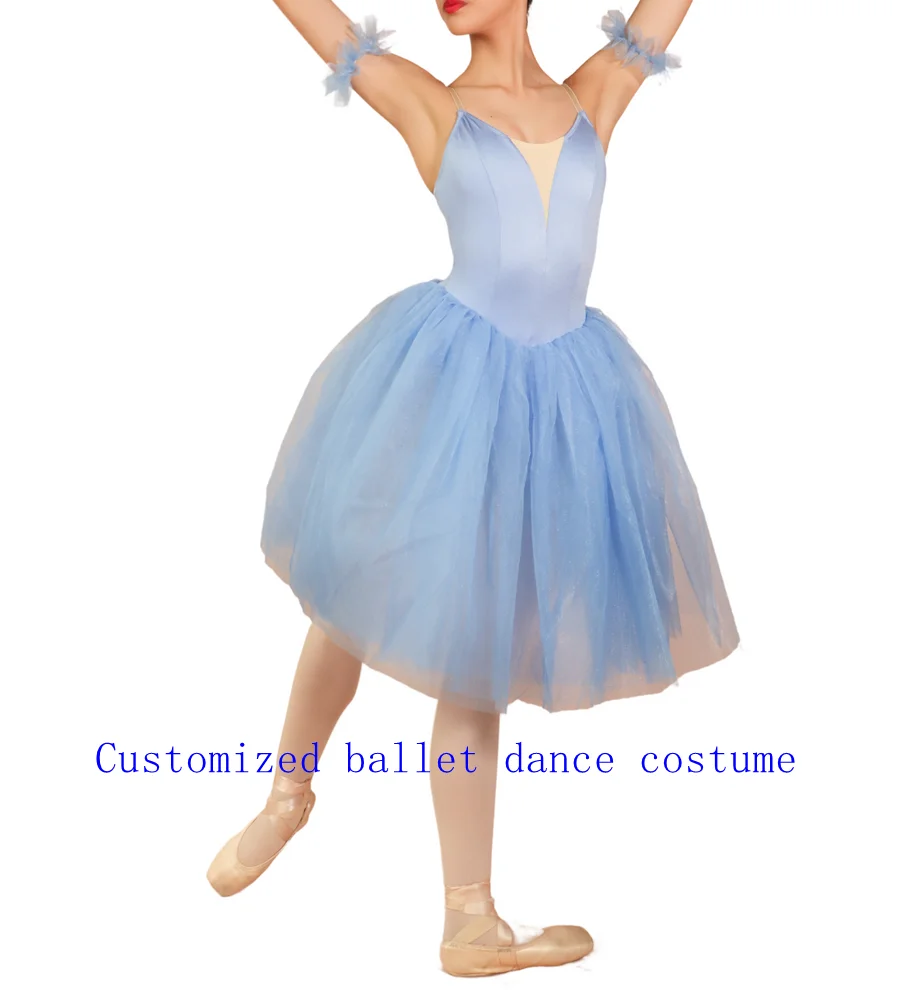 Customized Ballet Long Skirt Gauze Material in Multiple Colors - Tailored Dancewear
