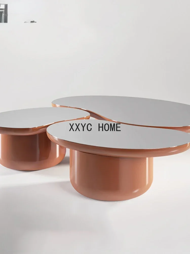 Light Luxury Raji Coffee Table Combination Shaped Coffee Table Model Room Living Room Bedroom Bed Sofa Side Table