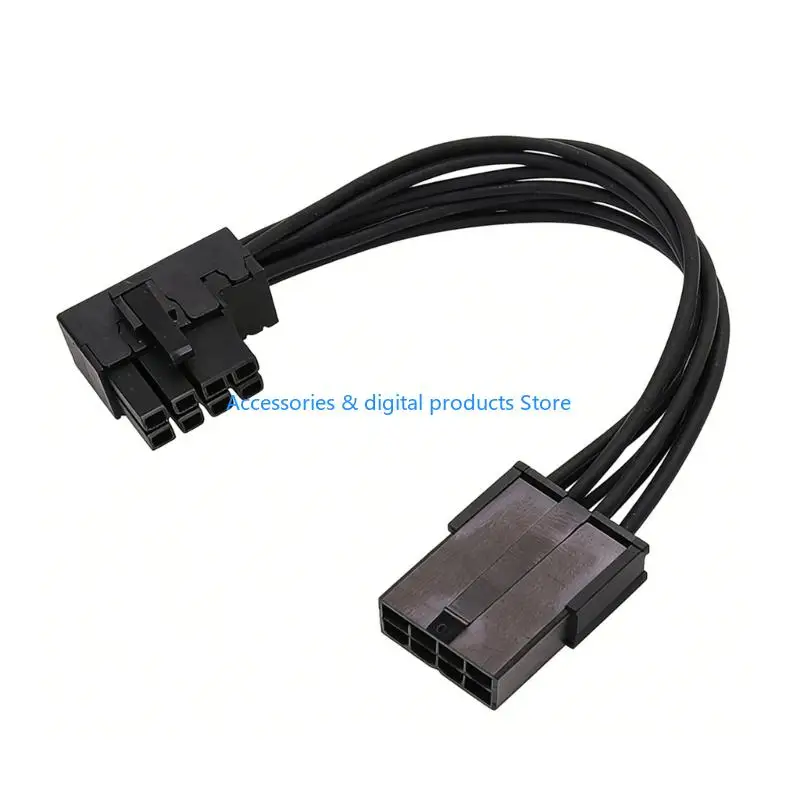 77JD Efficient Power 8pin Cable for Graphics Cards Featuring Angled Design for Space Limited Case Easy Installs