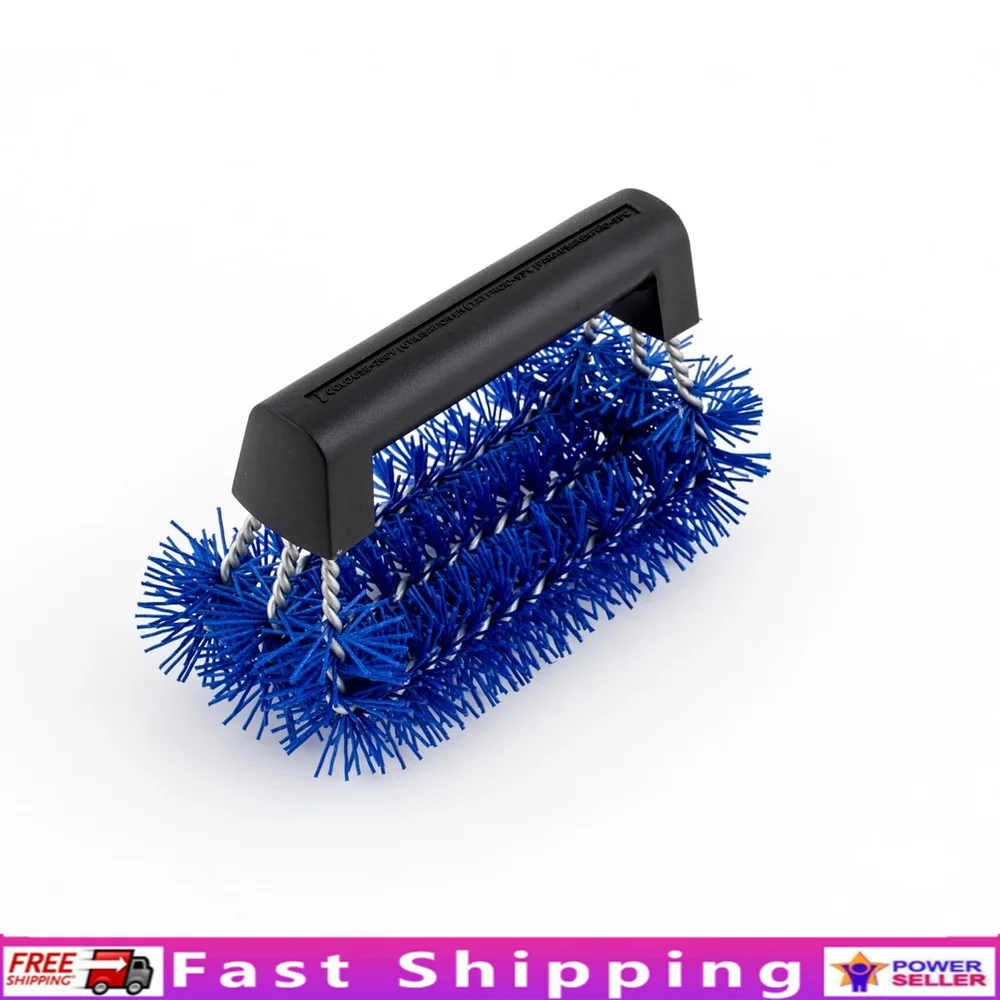

Venturi Brush with Spiral Bristles Grilling Cool Surface Nylon Bristles Resin Handle Compatible with Gas Charcoal Smokers Ovens