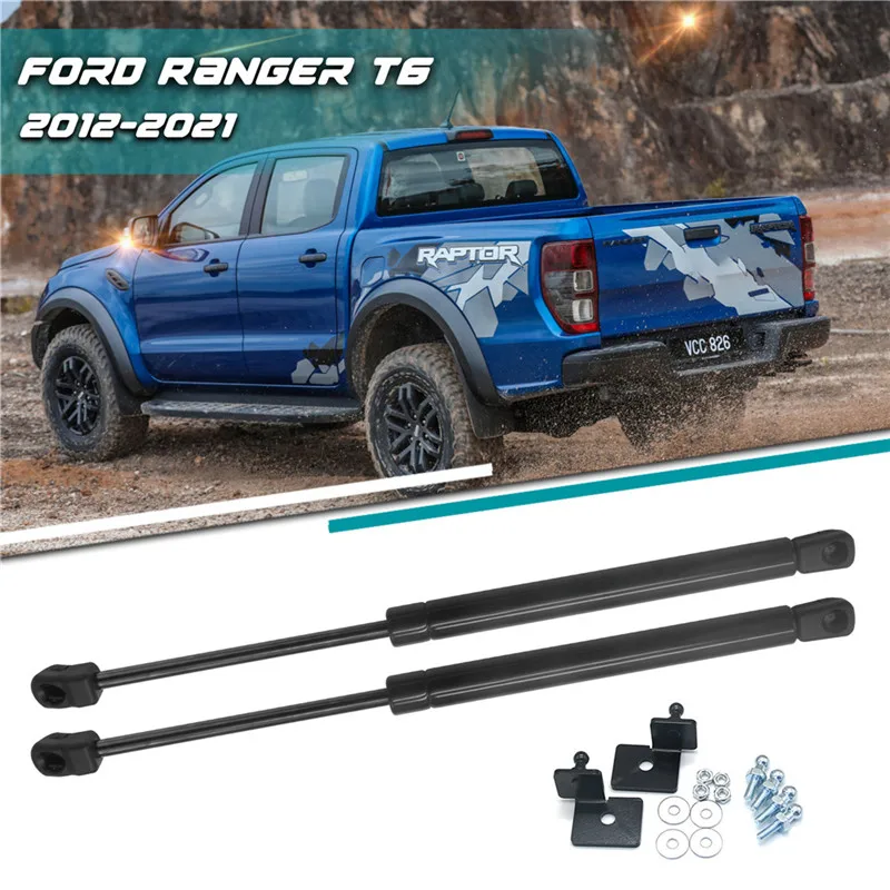 2Pcs Front Car The  Hood Bonnet Lift Support Gas Spring Struts Shock Supports Cars Accessories For Ford Ranger T6 2012-2021 UTE