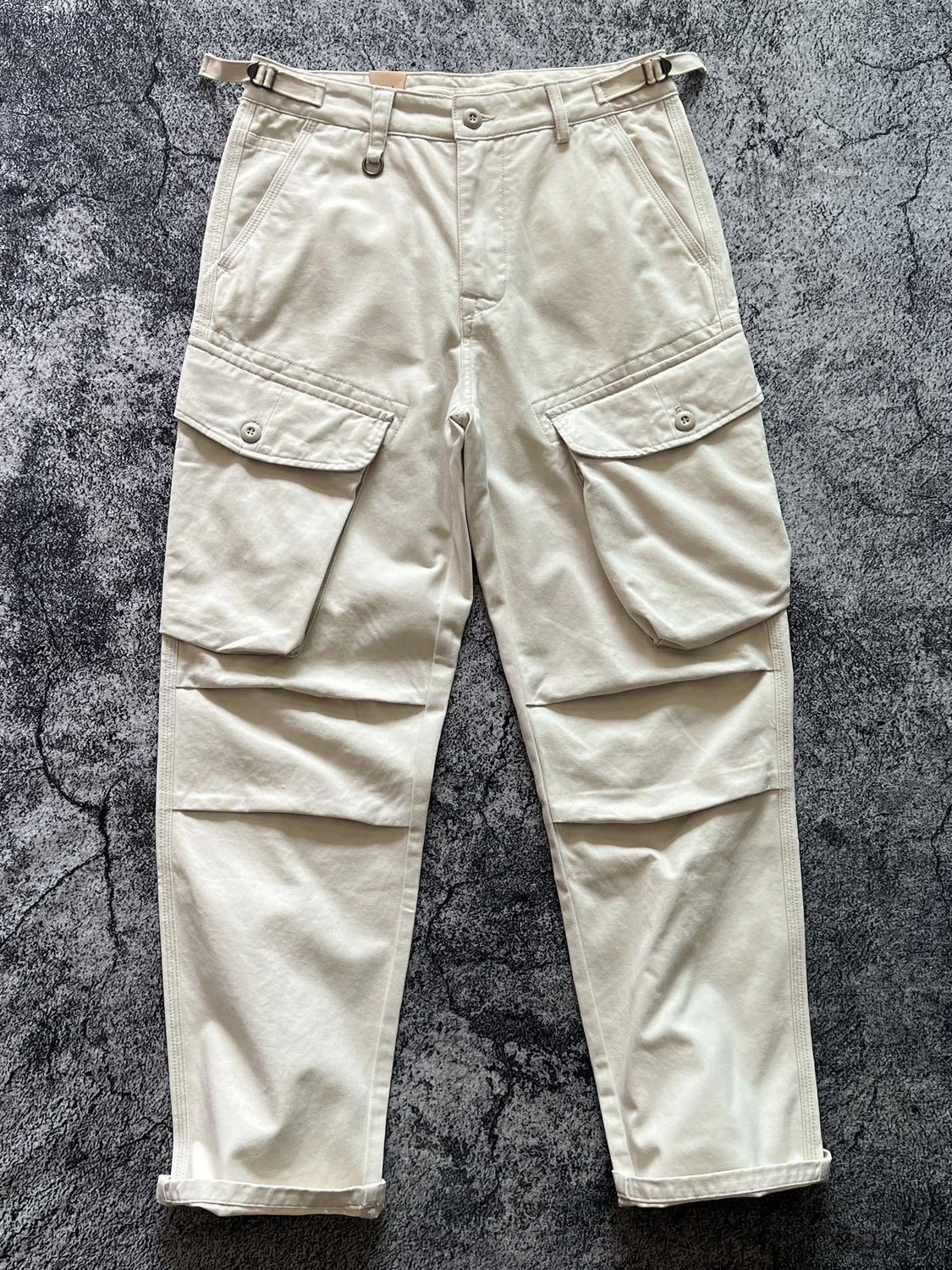 

Брюки-карго из плотного хлопка в американском ретро-стиле, с множеством карманов, свободного прямого кроя, рабочие брюки Ameika Kaji Lo...