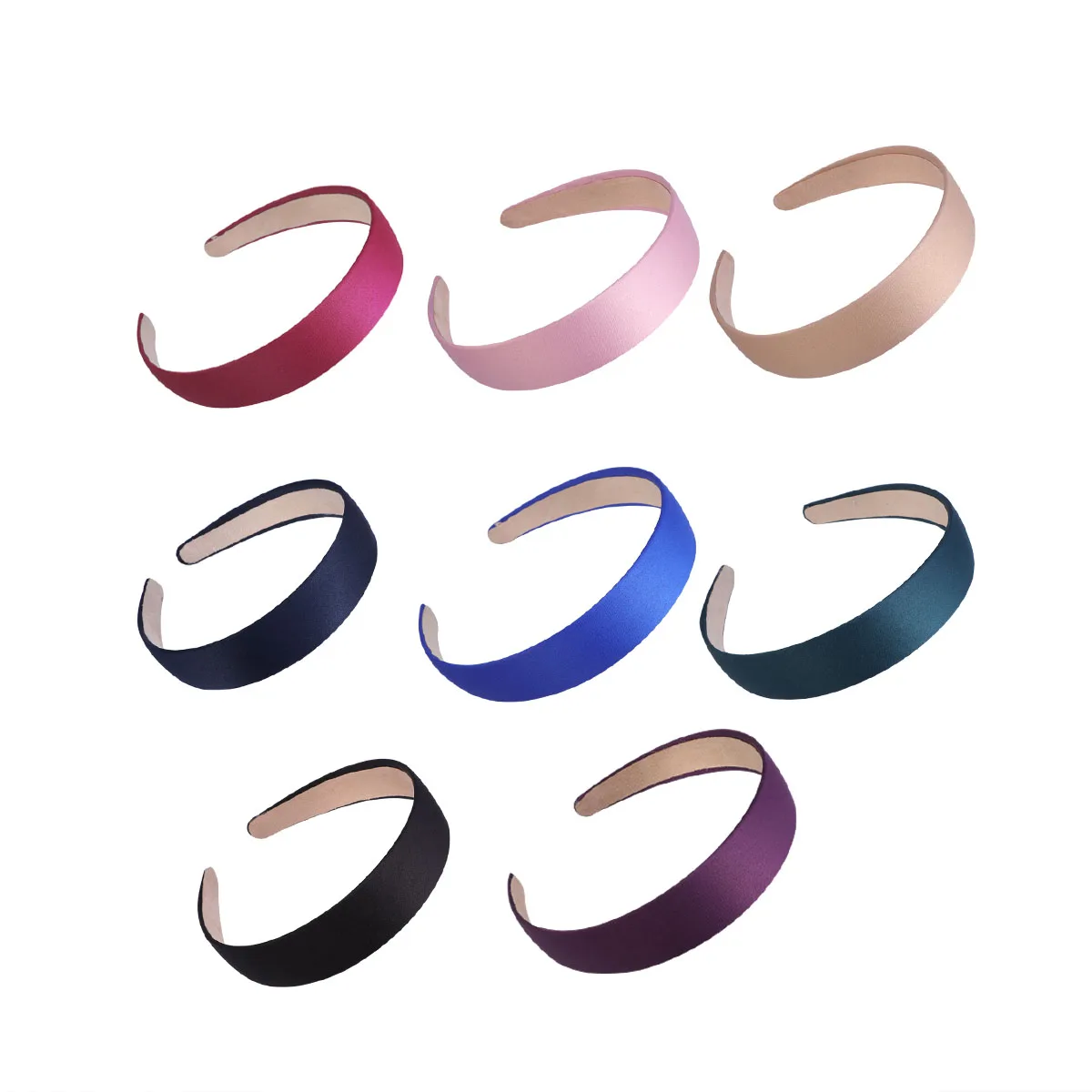 

8 pcs Wide Elastic Fabric Hairbands for Women Girls Cloth Headband Accessories Hairstyle Party Wedding