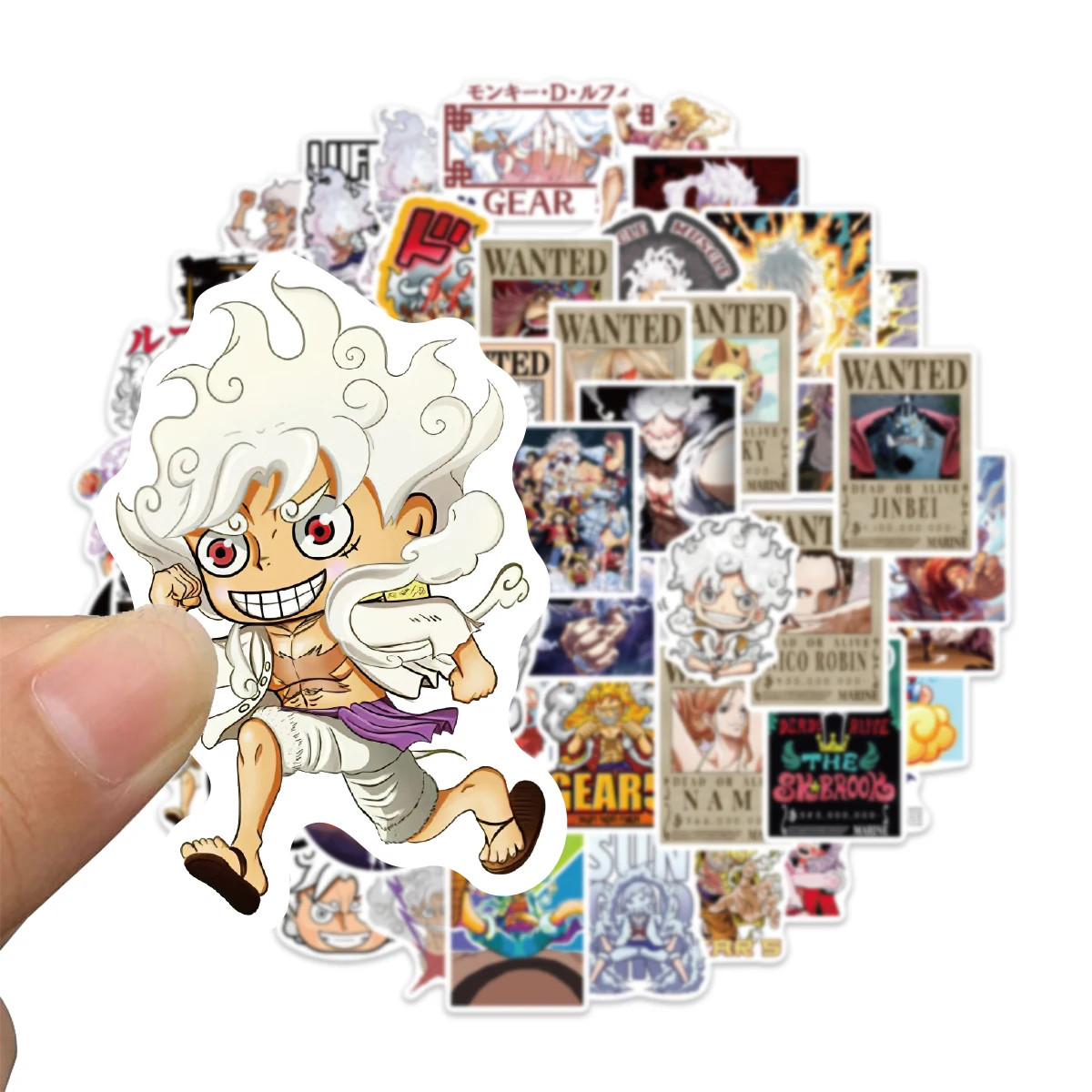 50PCS ONE PIECE Monkey D. Luffy popular anime personality DIY water bottle suitcase notebook waterproof decorative stickers