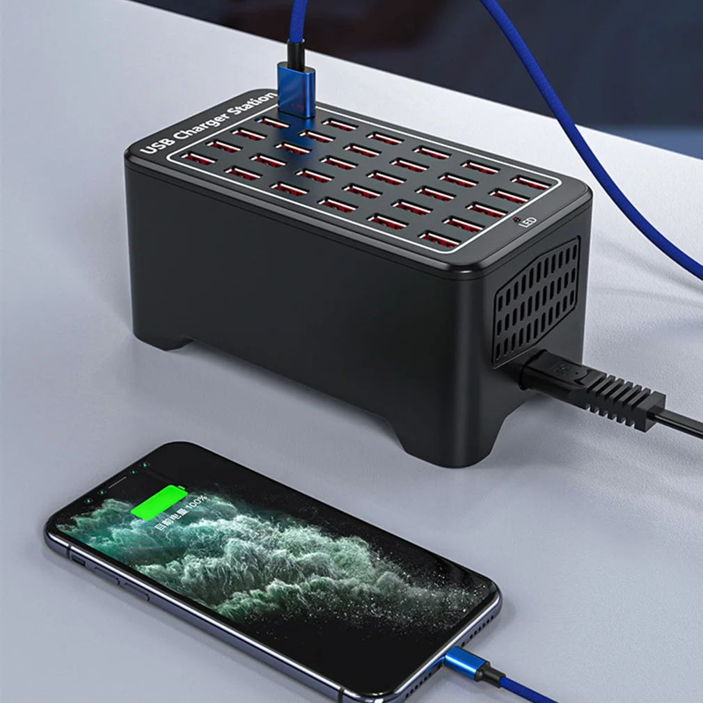 station-de-charge-murale-universelle-150w-30-ports-usb-chargeur-rapide-pour-telephone-portable-adaptateur-d'alimentation-livraison-directe