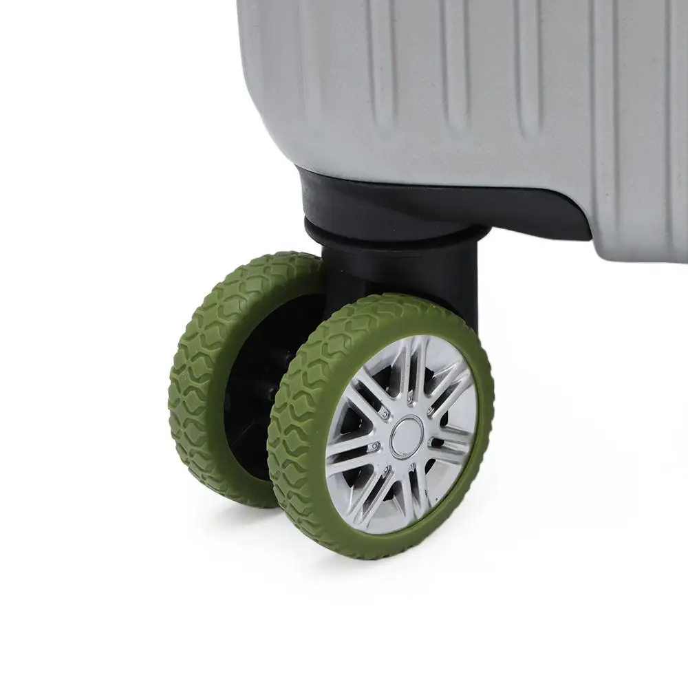 8pcs Luggage Caster Shoes Luggage Wheels Protector With Silent Sound 7Silicone Luggge Accessories Trolley Box Casters Cover