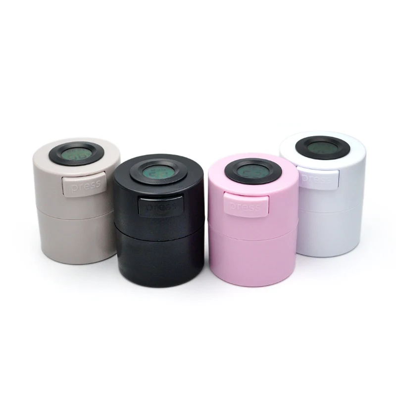 Wimpern Kleber Lagerung Tank Container Mit Thermometer Carbon Versiegelt Auslaufsicher Wimpern Verlängerung Kleber Ständer Lagerung Jar Werkzeug