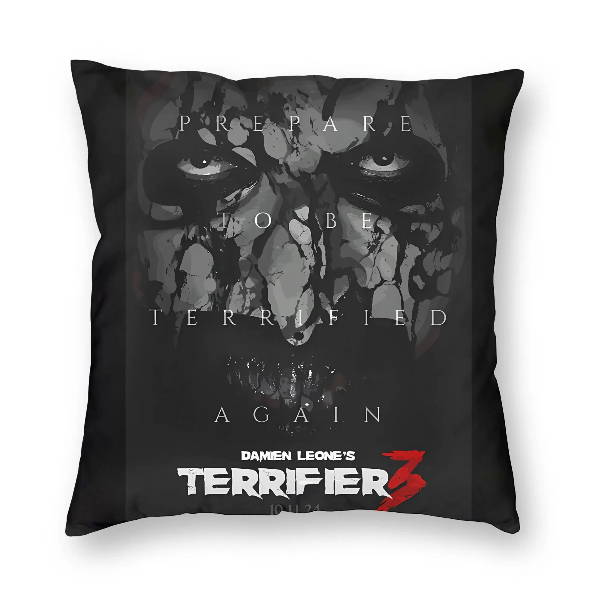 Terrifier Movie Pillow Cover  Soft Cushion Cover Retro Trendy Pillow Case For Sofa Home Decor