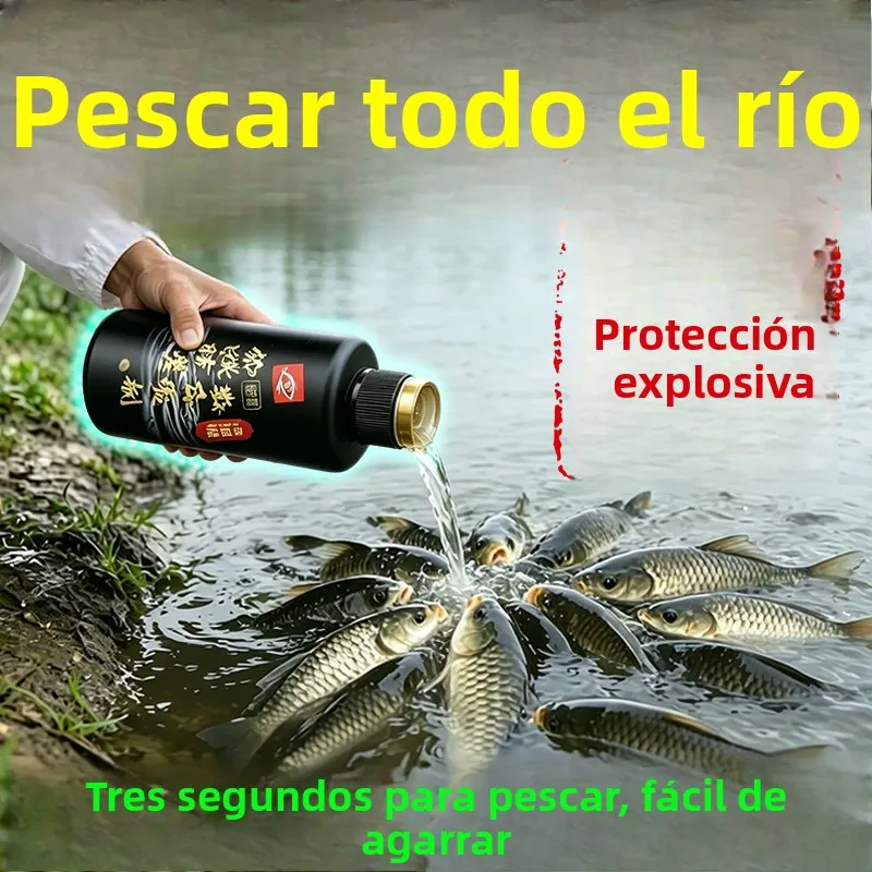 Cebo de Pesca con Sulfonamida de Alta Concentración para Pesca Nocturna en Estanques, Atrae Carpas, Bagres y Carpas de Hierba...