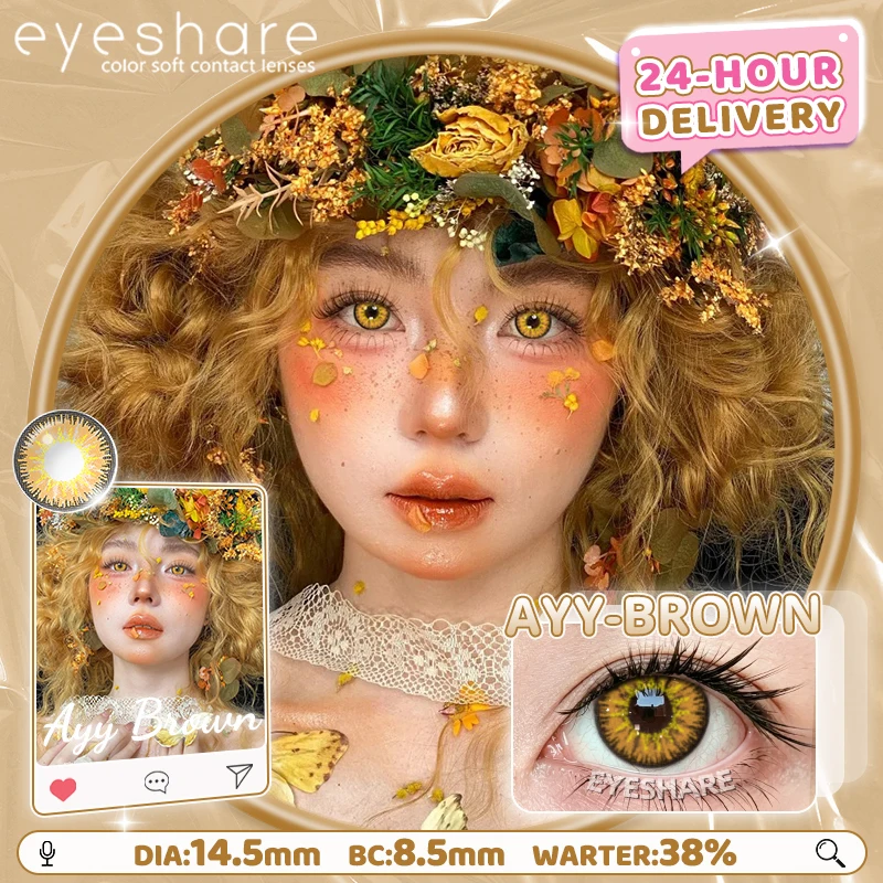 EYESHARE 1 Paar Cosplay Farbige Kontaktlinsen für Augen Rote Kontaktlinsen Anime Rosa Augenlinsen Halloween Beauty Make-up Linsen – Detail 19