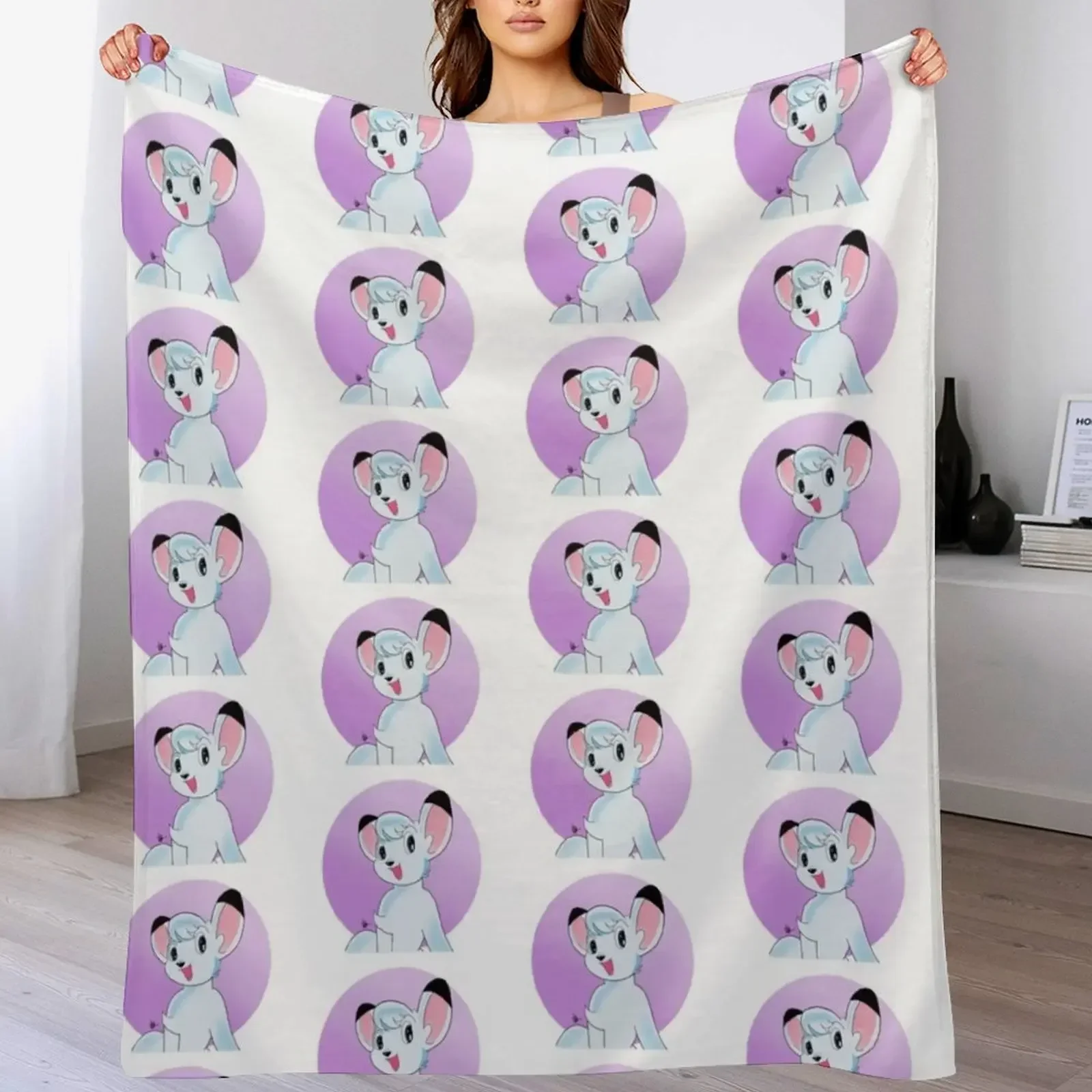 

Kimba the White Lion Artwork Throw Blanket Ultra Soft Flannel Fleece Blanket for All Seasons