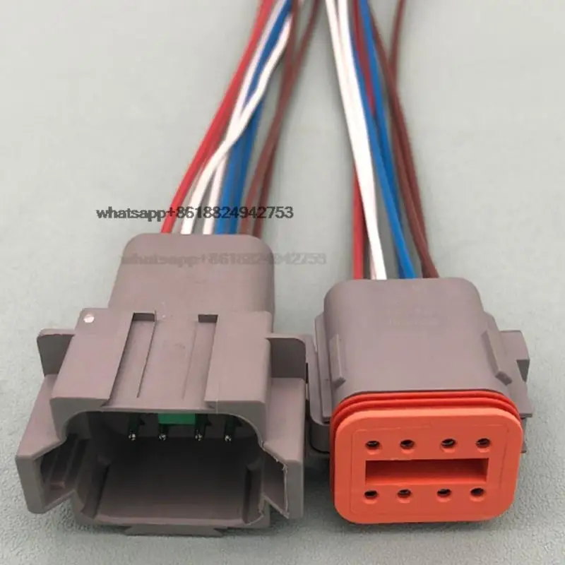 For CAT E320 325B/C/D accelerator motor plug refueling motor pair plug 7-wire 8-hole excavator accessories