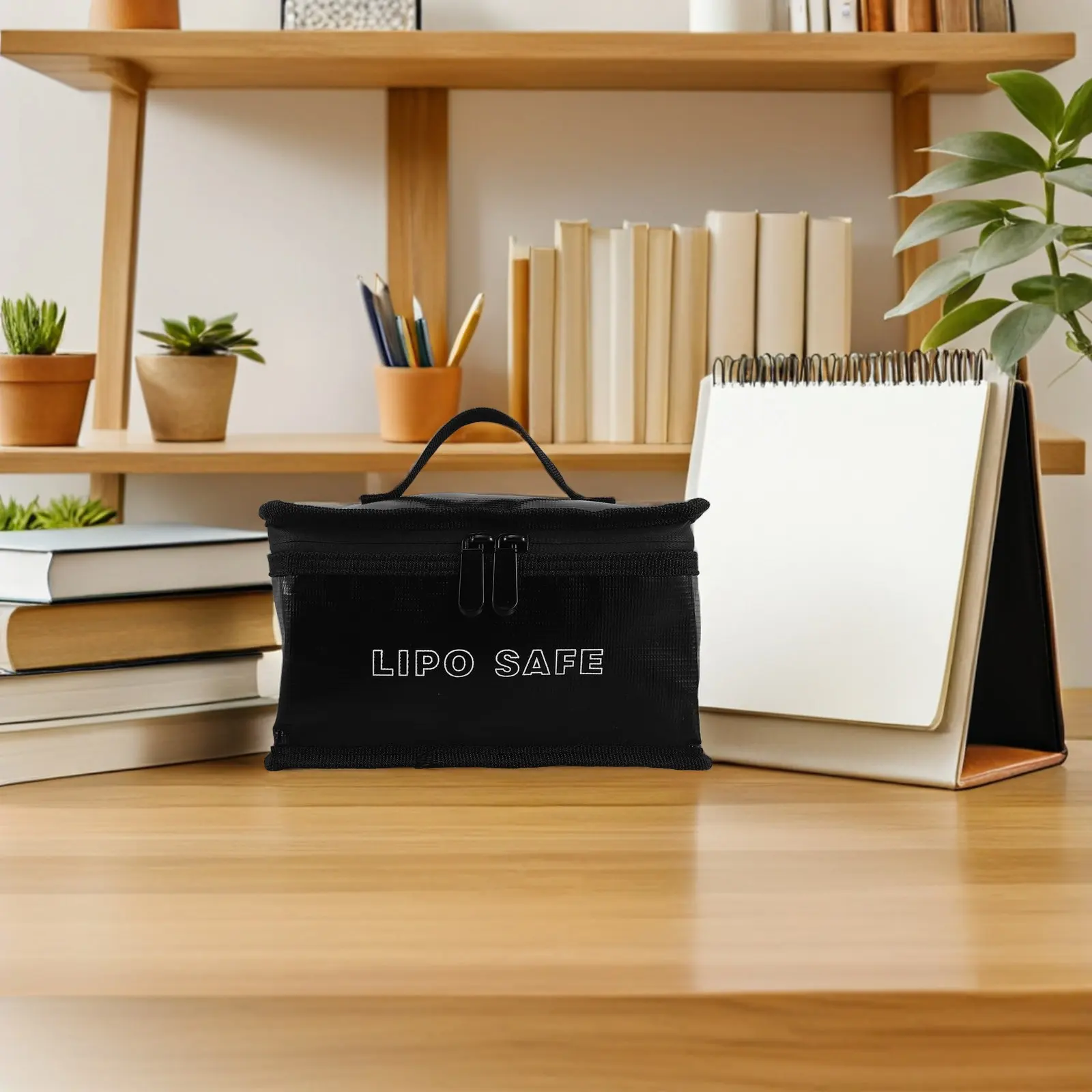 Explosionproof Fire Retardant Lipo Battery Storage Bag Fireproof Pouch Safe Charging Case 7.3x4.3x3.3 Inch - view 5