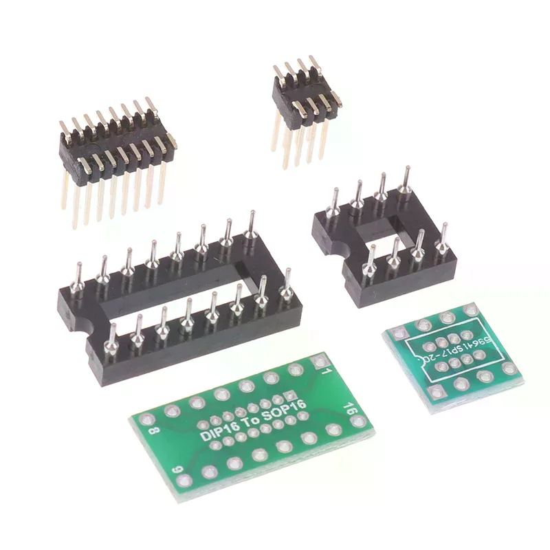 1/3Pcs Operational Amplifier Detachable Interconverter Dip8 To Sop8 / Dip16 To Sop16 Sound Card Testing Replacement DIY Parts