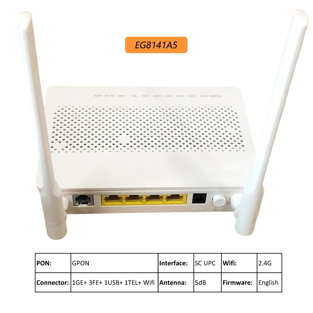 New GPON EPON ONT Modem FTTH 1GE+3FE+1USB+1TEL+WiFi Terminal HG8546M HS8545M5 EG8141A5 HG8347R HG8321R