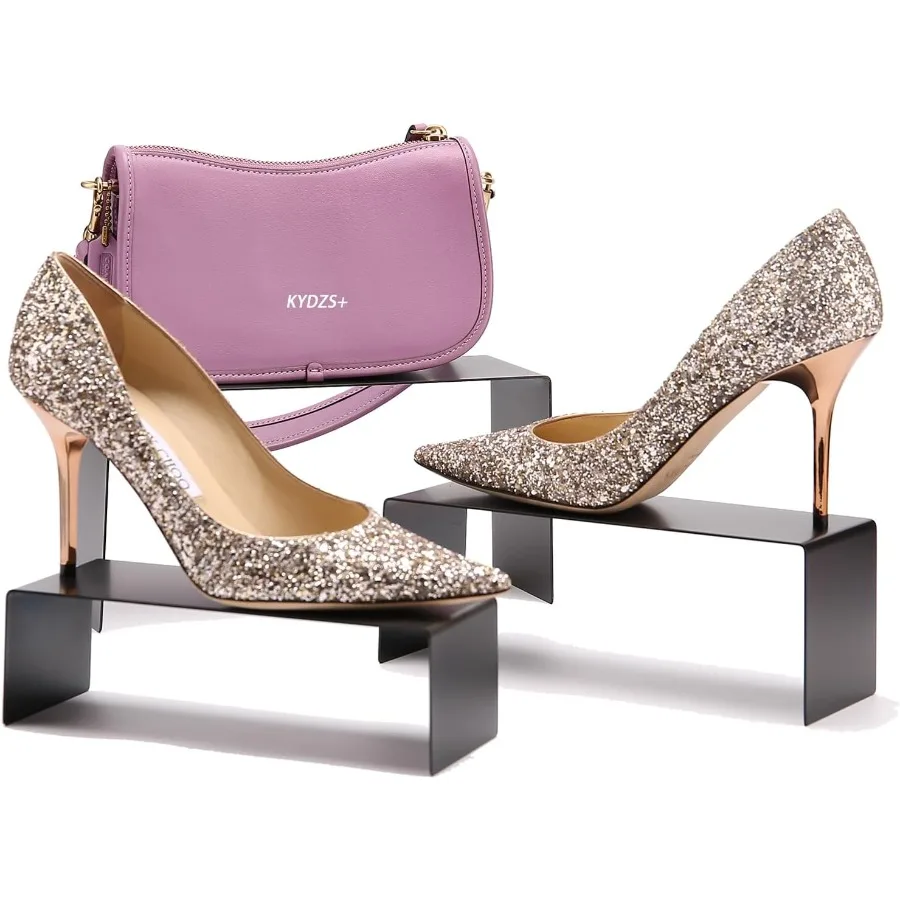 

Подставка для кошелька, черная, 3-ступенчатая витрина из нержавеющей стали, сверхмощная столешница, подставка для обуви, держатель для сумки, стойки для H