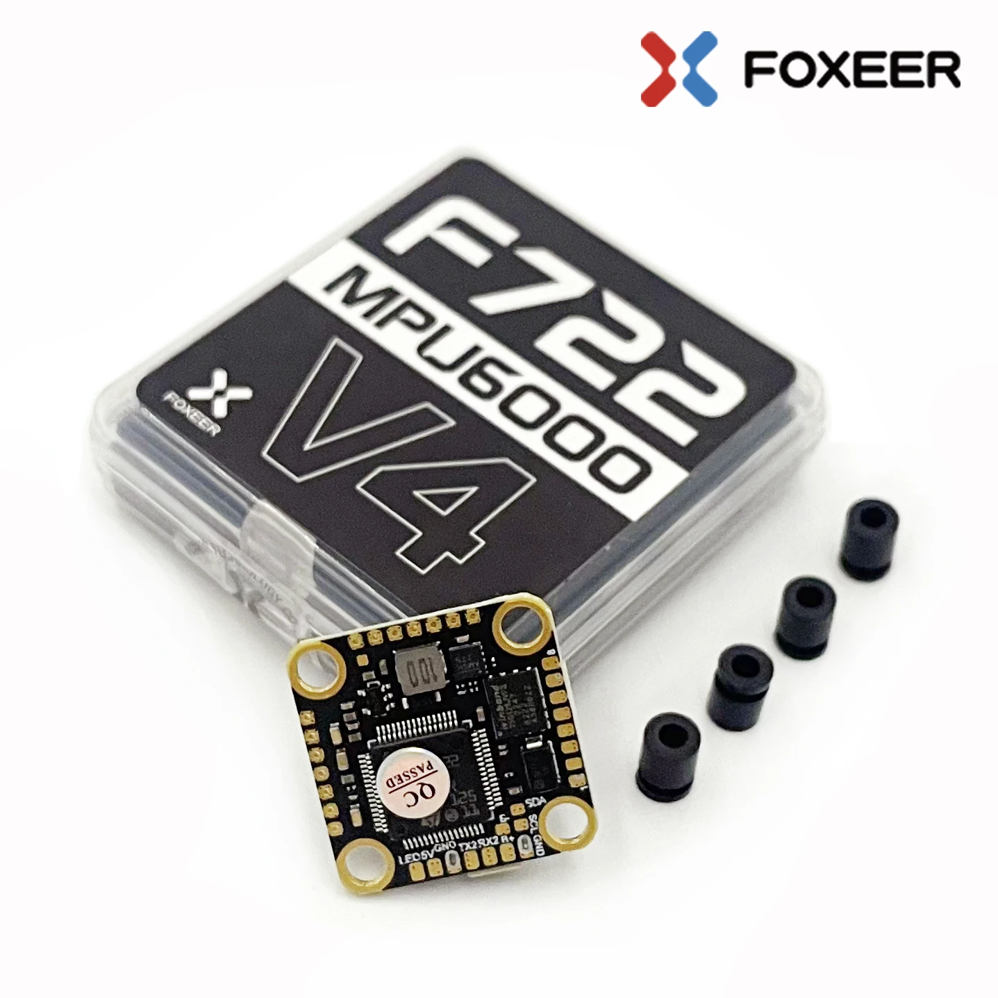 Foxeer F722 V4 Mini MPU6000 STM32F722RET6 Flight Controller Built-in 5V BEC OSD Black Box 20X20mm 2-6S LIPO For FPV RC Drones