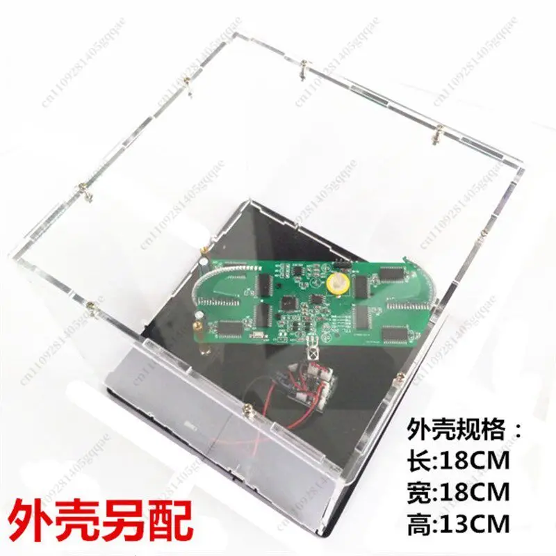 Doppelt sphärisches rotierendes LED-Display POV-Uhr-Kit Werbebildschirm Globus DIY-Kit-Teile – Detail 5