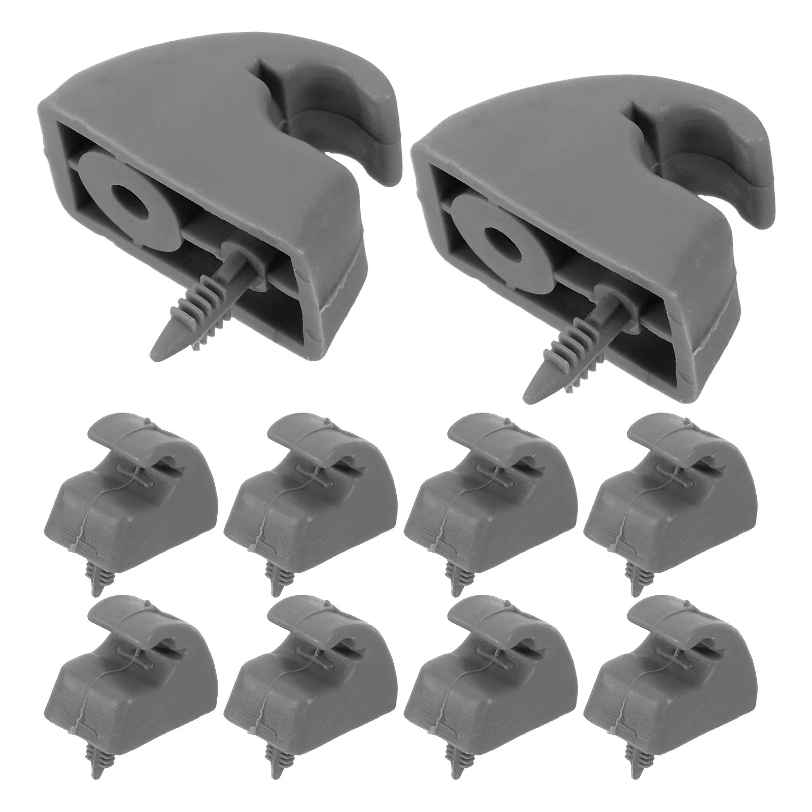 10Pcs Car Sun Visor Clips Replacement Fix Retainer Clamps Plastic Fastener for Sunshade Glasses Holder Sun Shield Mounting