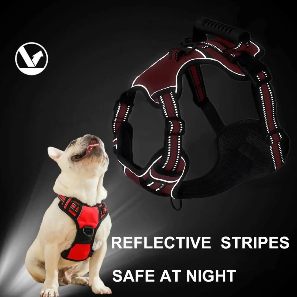 Pet Dog Harness Reflective Adjustable Breathable Vest Chest Strap for Small Medium Big Dogs Cats Collar Harness Dog Accessoires