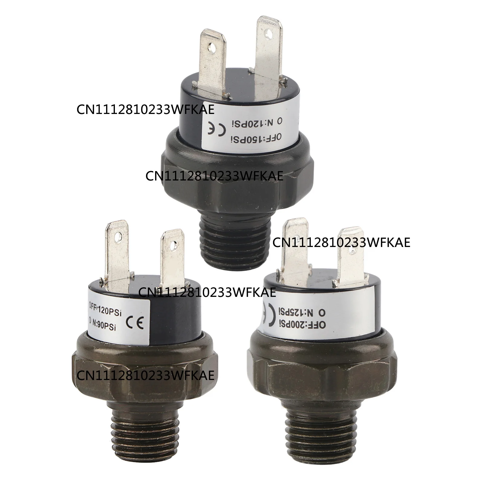 2pcs 12V Universal Car Automatic Air Compressor Switch Air Pressure Control Switch