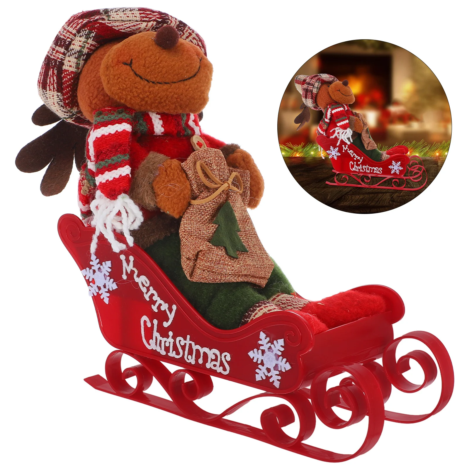 

Rustic Sleigh Ornament Delicate Design Multipurpose Use Traditional Modern Holiday Themes Yearly Festive Touch