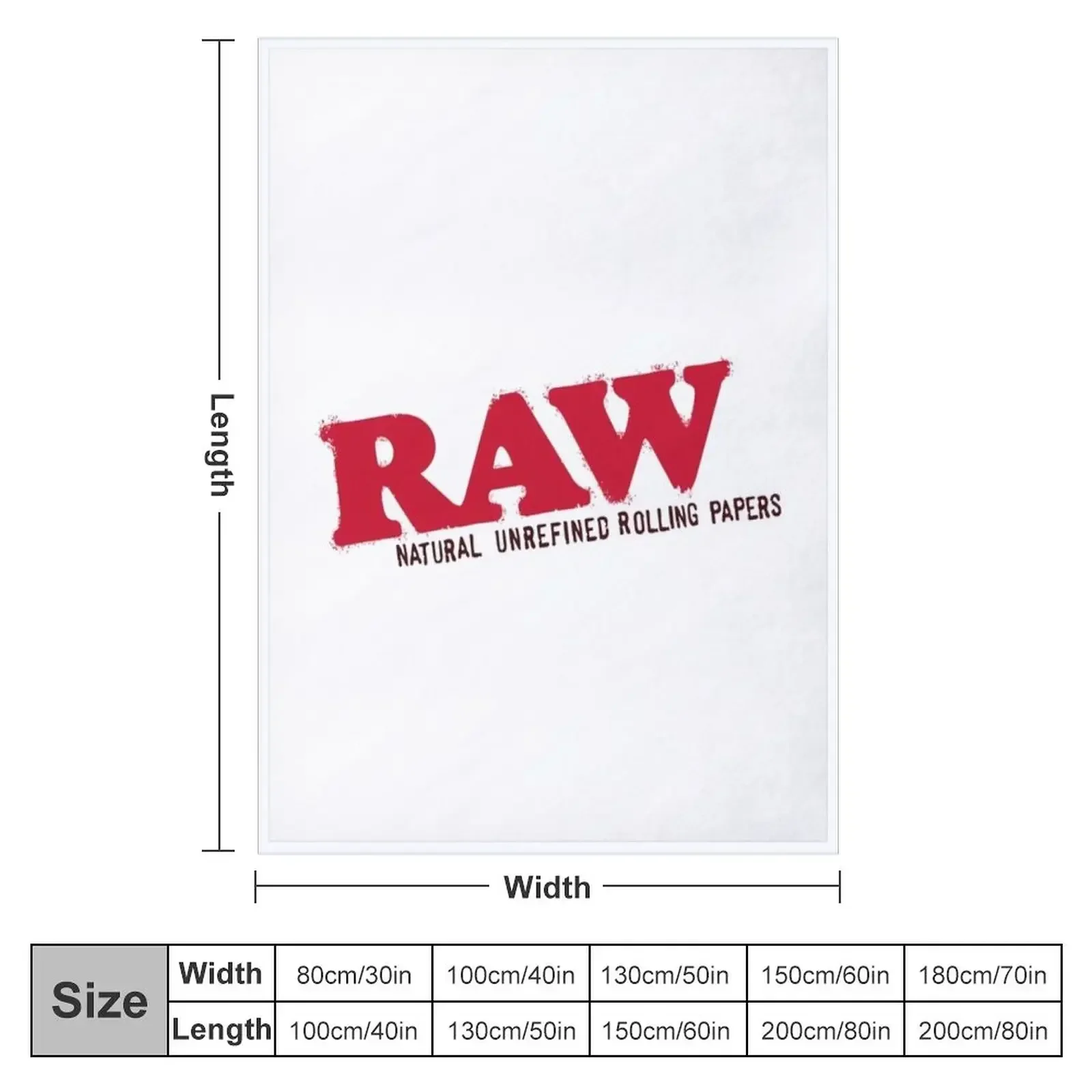 RAW Rolling Papers Throw Blanket for sofa Kid'S Extra Large Throw Blankets